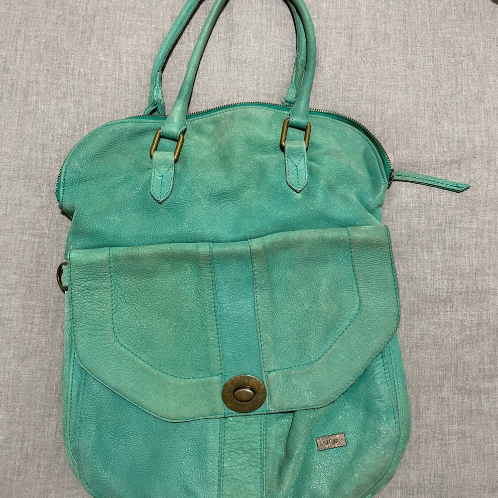 Las Pepas shoulder oversize bag- real leather